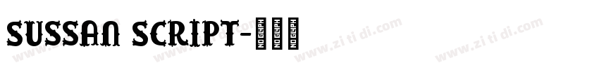 Sussan Script字体转换